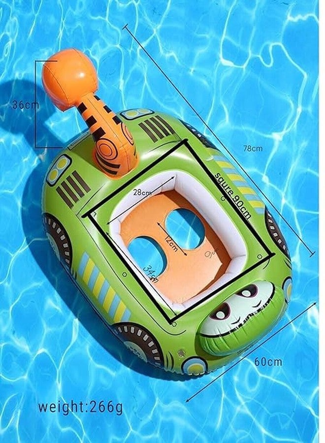 SOLDTRUE Buldozer Cruiser for Babies Enjoyable Swim Tube, Kids Inflatable Swim Pool Water Float Ring Tube, Babies Enjoyable Tube 1pc,(33” (84 cm) x 23” (58 cm) - Image 2